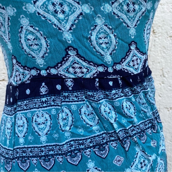 Pink Republic womans vintage maxi long blue dress Size M - Picture 6 of 6